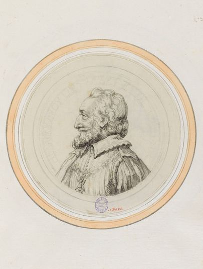 Portrait de Henri IV, profil à gauche
