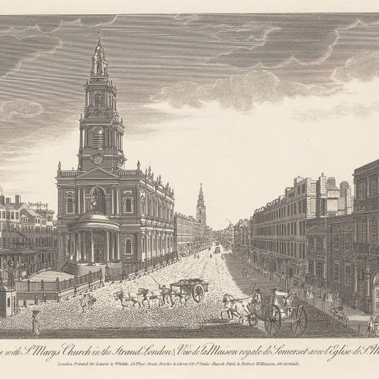 A View of Somerset House with St. Mary's Church