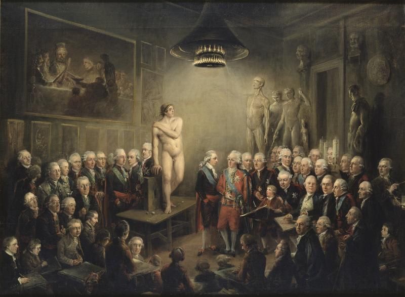 King Gustav III Visits the Academy of Fine Arts 1780