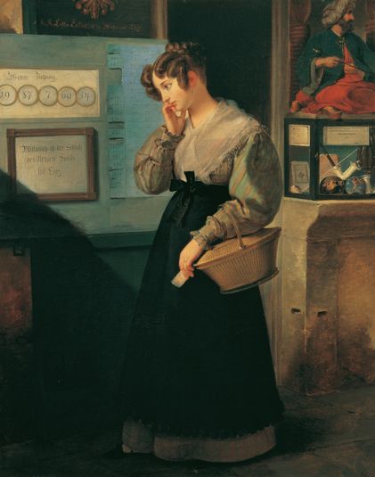 Girl in Front of the Lottery