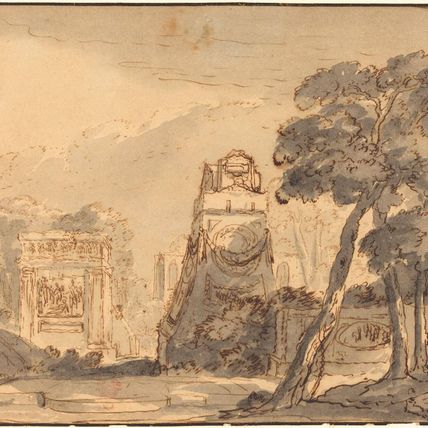 Landscape with Ancient Tombs