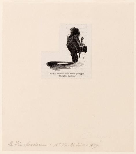 Balzac, croquis d'après nature (1830) par Théophile Gautier