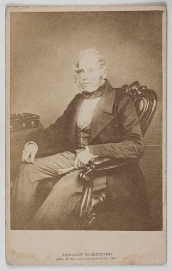 Portrait d'Henri John Temple (1784-1865), dit Lord Palmerston, Homme d'Etat anglais.