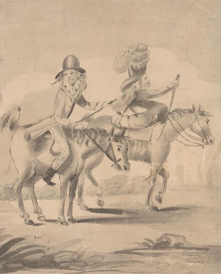 Illustration to H. Bunbury ('Geoffrey Gambado') Annals of Horsemanship: '6 Love and Wind'