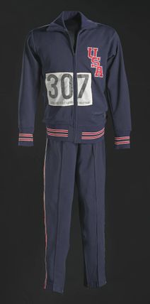 1968 Olympic warm-up suit pants worn by Tommie Smith