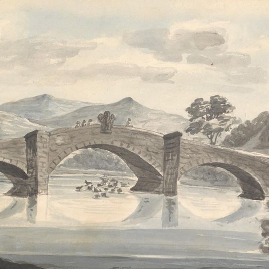 Llanwryst Bridge and River, September 1830