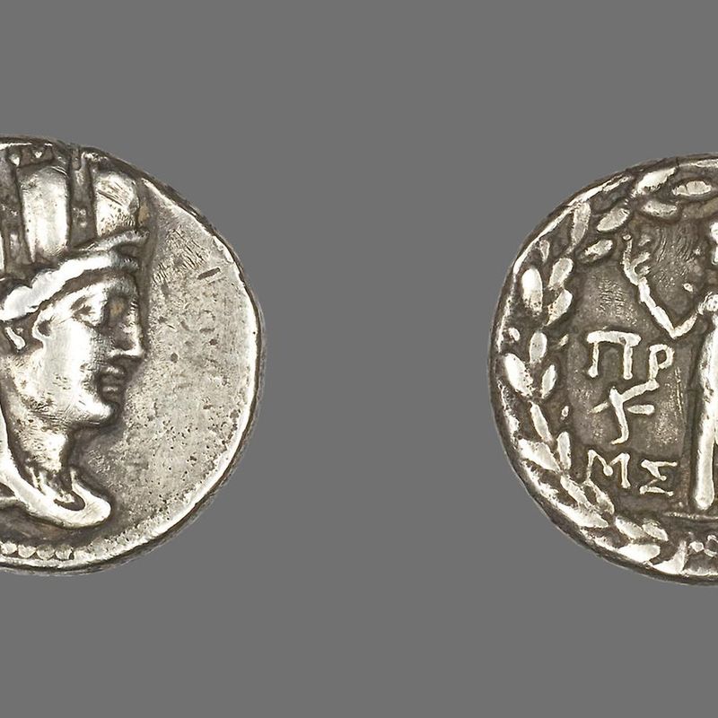 Tetradrachm (Coin) Depicting the Goddess Tyche