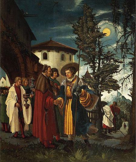 Saint Florian Taking Leave of the Monastery