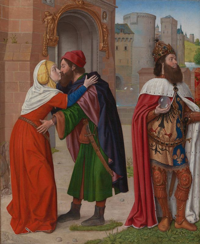 The Meeting of Saints Joachim and Anne at the Golden Gate; Charlemagne