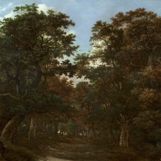Forest with Rider and Dogs