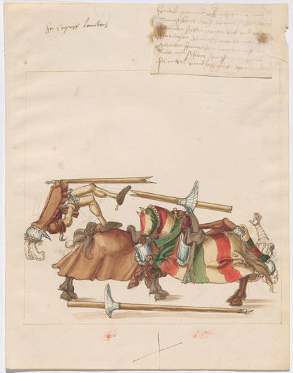 Freydal, The Book of Jousts and Tournaments of Emperor Maximilian I: Combats on Horseback (Jousts)(Volume I): Christoph Lamberger Plate 54