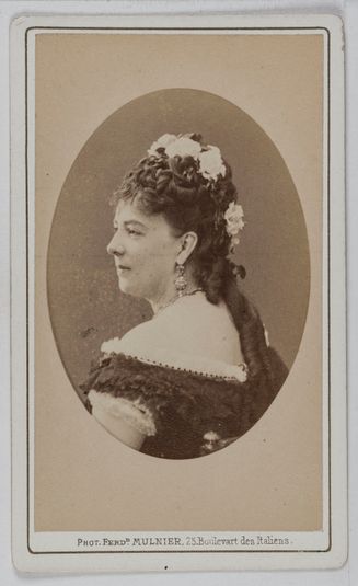 Portrait de Lloyd Marie, (Marie Emilie Jolly, dite), (ép. Georges Vibert), (1842-1897), (actrice)