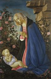 Sandro Botticelli, The Virgin Adoring the Sleeping Christ Child, about 1485