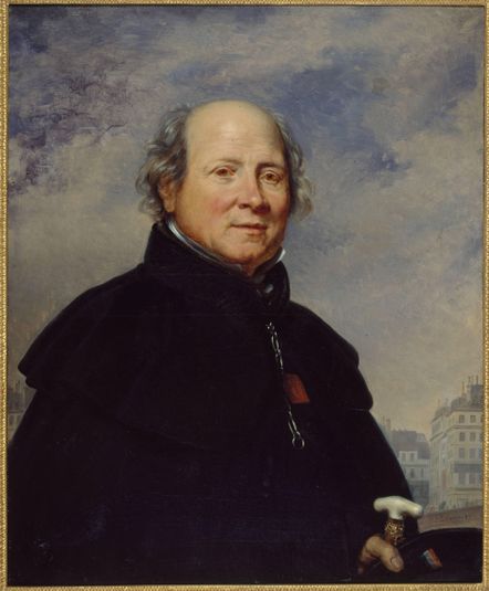 Portrait d'Edme Champion, dit l'"homme au petit manteau bleu" (1764-1852), philanthrope.