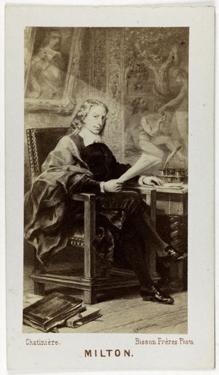 Portrait de John Milton (1608-1674), poète anglais.