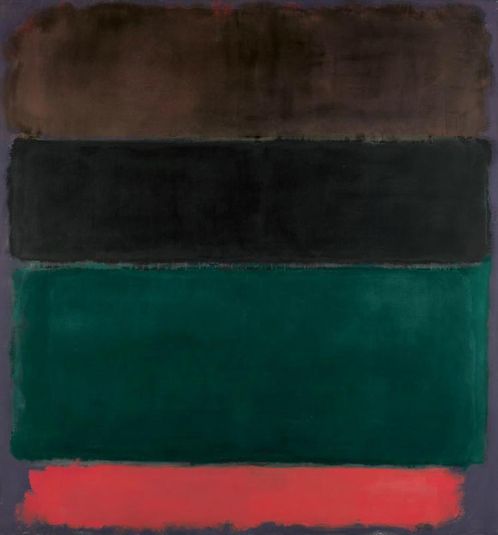 Untitled (Red-Brown, Black, Green, Red)