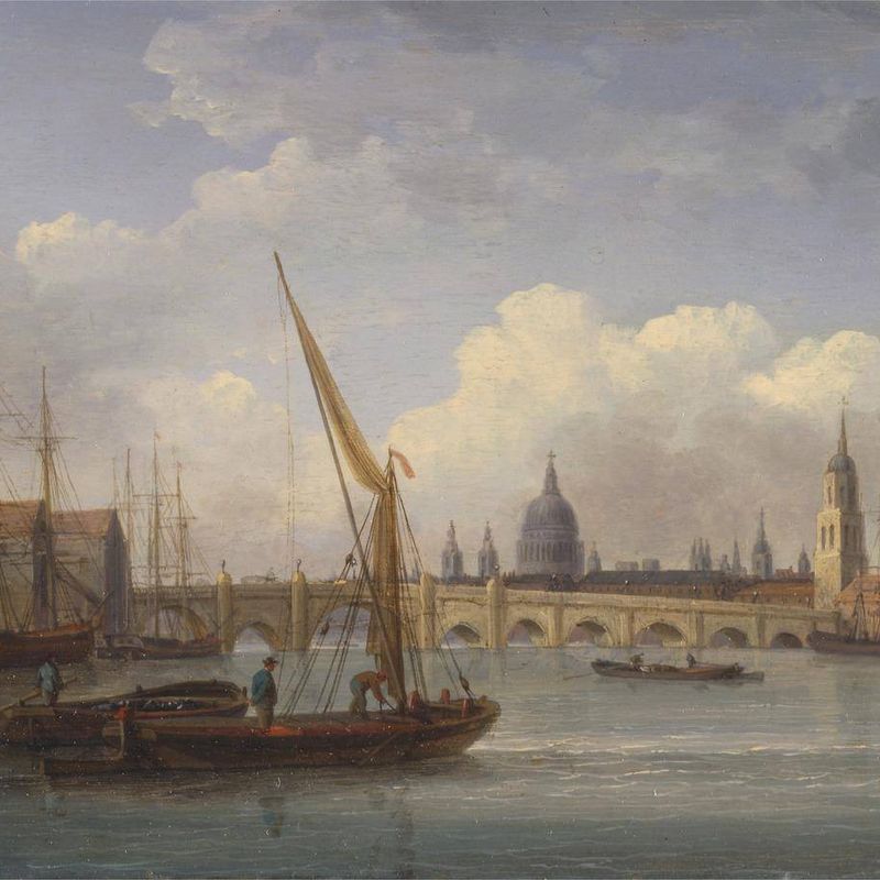 London Bridge, with St. Paul's Cathedral in the distance