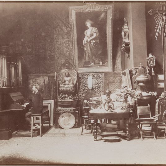 Carolus-Duran dans son atelier à Paris