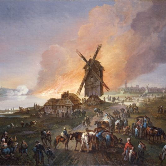 Timber yard fire on 4 September 1807