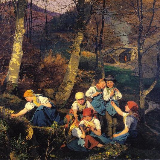 The violets pickers (Early Spring in the Wienerwald)