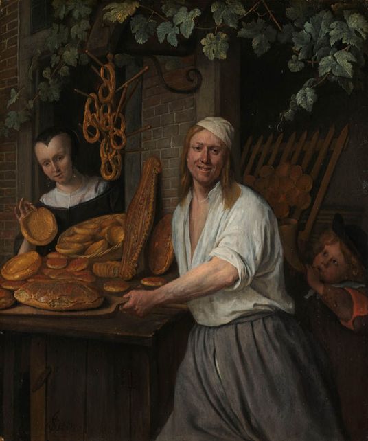 Jan Steen - The Baker Arent Oostwaard and his Wife. Catharina Keizerswaard Smartify Editions