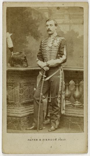 Portrait du Prince Joachim Murat (1834-1901), aide de camp de Napoléon III et Colonel aux guides.