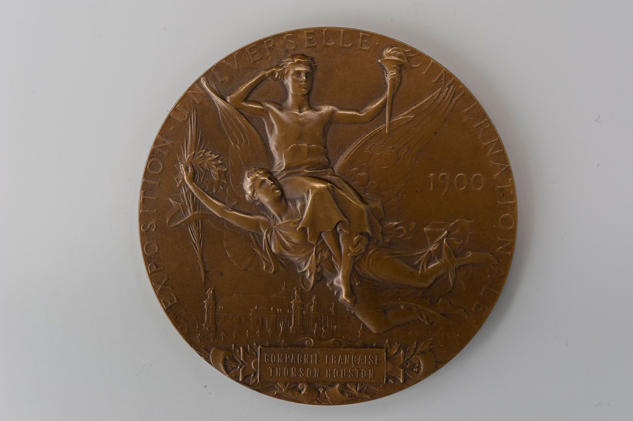 Récompense de l'Exposition universelle de 1900 offerte à la compagnie Thomson-Houston