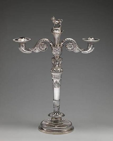 Candelabrum with the arms of the 4th Duke of Richmond (1764–1819) (one of a pair)