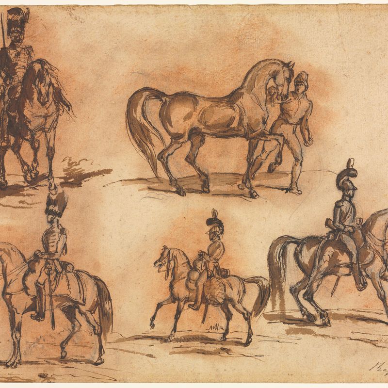 Five Equestrian Studies: Cavalrymen