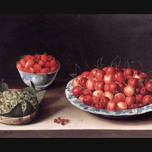 Still Life with Cherries, Strawberries and Gooseberries