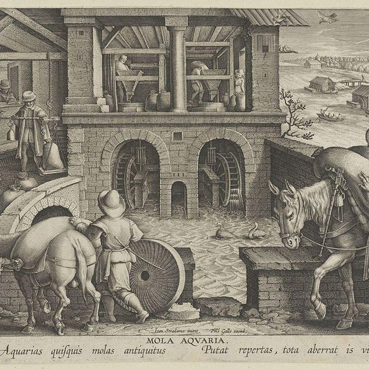 New Inventions of Modern Times [Nova Reperta], The Invention of the Watermill, plate 10