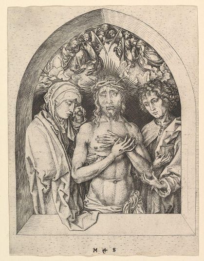 Christ as the Man of Sorrows with the Virgin and St. John