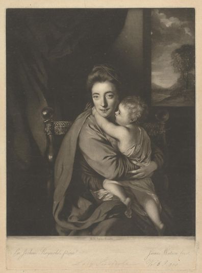Caroline Curzon (née Colyear), Lady Scarsdale, and Her Son, Honourable John Curzon