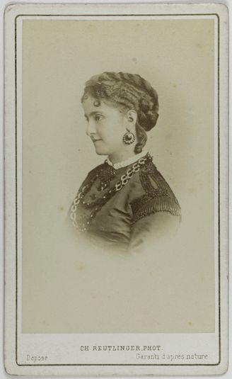 Portrait de Patti Adelina, (Adela-Juana-Maria, dite), (1843-1919), (chanteuse lyrique)