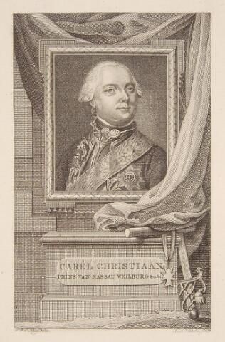 Carel Christiaan, Prins van Nassau Weiburg, echtgenoot van Carolina, de zuster van Willem V