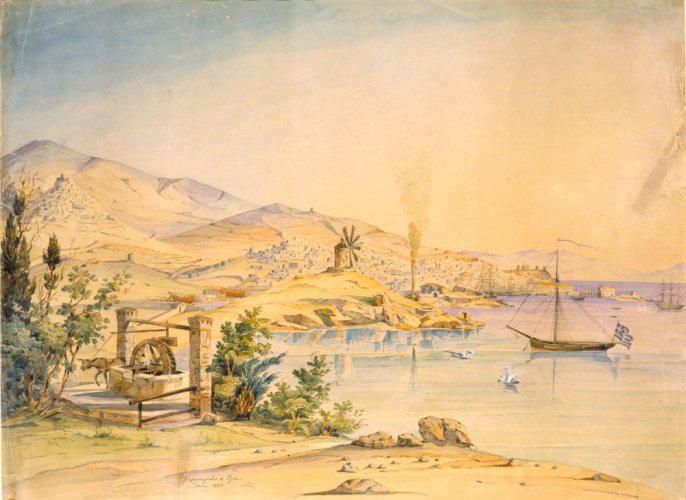 View of Ermoupolis In Syros