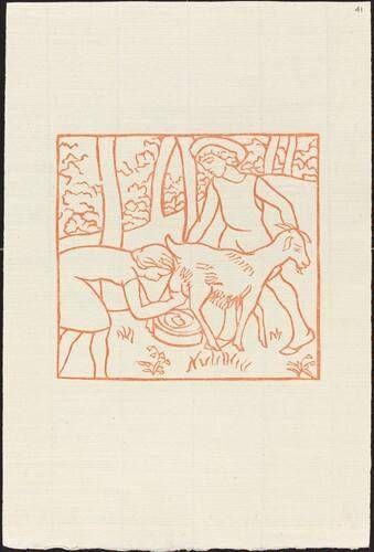 Fourth Book: Chloe Helps Daphnis with His Goats (Chloe trait une chevre de Daphnis)
