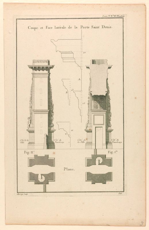 Design for the Plan of the Porte S. Denis