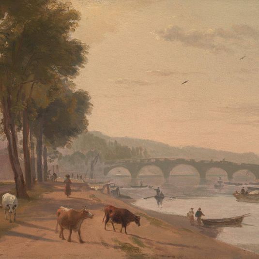 A View of Richmond Bridge, on the Thames