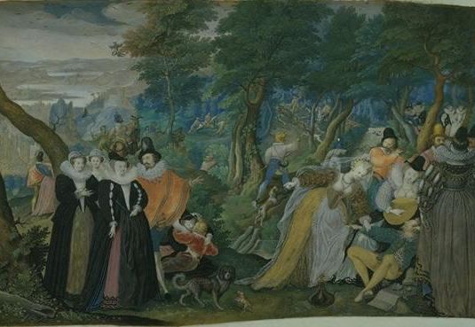 A Party in the Open Air. Allegory on Conjugal Love