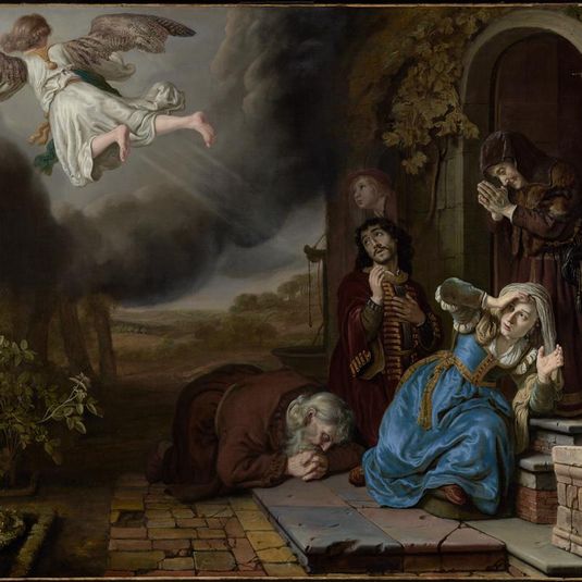 The Angel Taking Leave of Tobit and His Family
