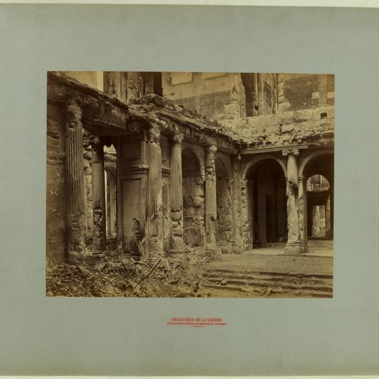 Les désastres de la guerre / les Tuileries portique / du pavillon de l'horloge.