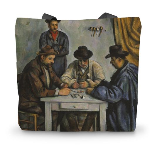 The Card Players, Paul Cézanne Canvas Tote Bag Smartify Essentials
