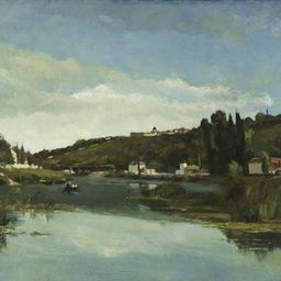 Camille Pissarro, The Marne at Chennevières, 1864 – 1865