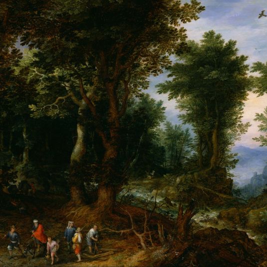 Wooded Landscape With Abraham And Isaac