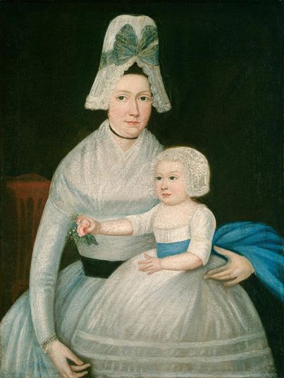 Mother and Child in White