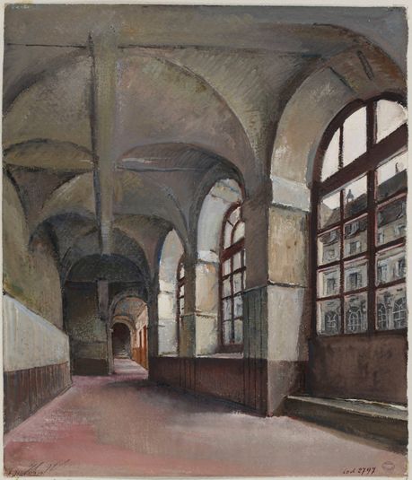 Vue intérieure de l'abbaye aux Bois en 1905.
