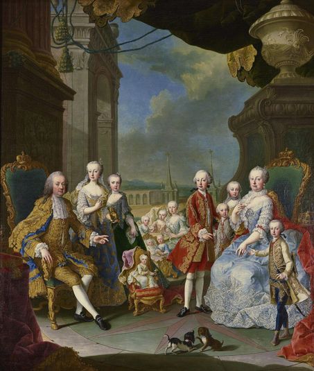 La famille de Marie-Thérèse d'Autriche et François de Lorraine