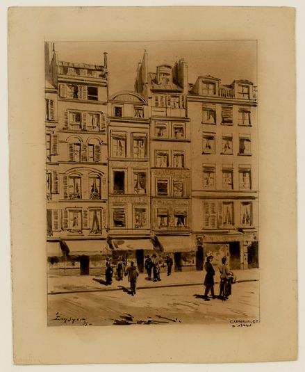 La maison devant laquelle est mort Baudin, 141 rue Saint Antoine, 11 mai 1889