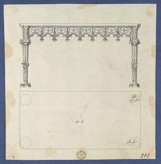 Sideboard Table, from Chippendale Drawings, Vol. II